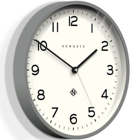 ニューゲート◆NNUMTHR129PGY ◆ナンバースリーエコークロック  大型掛け時計 (グレー37㎝)◆Number Three Echo Clock