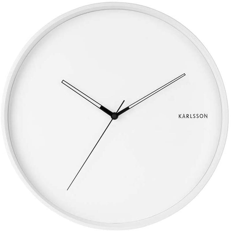 カールソン◇Karlsson KA5807WH◇HUE壁掛け時計(40cm)◇白◇アルマンド