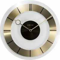 NEXTIME◆NEXT  2790GO◆"Retro"レトロ壁掛け時計◆Ø31 cm x 3.6 cm◆ゴールド
