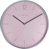 NEXTIME◆NEXT  3254RZ◆エッセンシャルシルバー 掛け時計◆Ø34cm◆ESSENTIAL SILVER