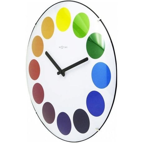 NEXTIME ◆NEXT3166◆ドットドーム時計 掛け時計 (白)◆Nextime Dots Dome Clock