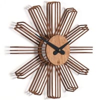FARBFLUT DESIGN◆ESTRELLA エストレラ◆デザイナーの壁掛け時計◆35 cm◆コニャック