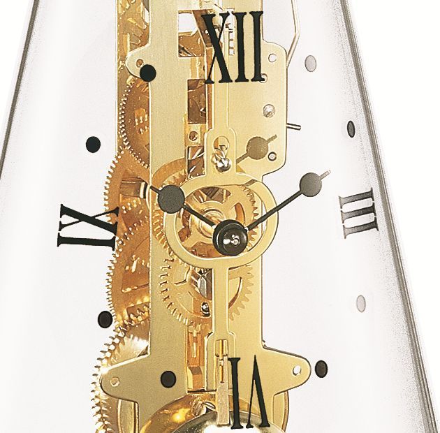 ヘルムレ◇Hermle 22716-070791◇ 円錐形のドームガラス 置き時計