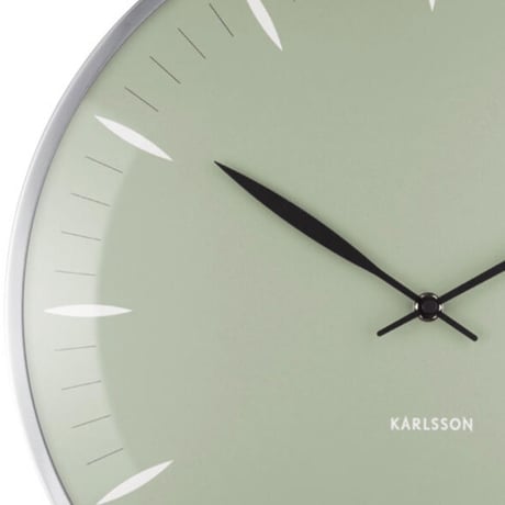 カールソン◆Karlsson KA5761GR◆リーフガラス壁掛け時計◆Ø40cm◆Boxtel＆Buijs