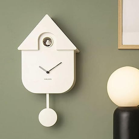 カールソン◆Karlsson KA5768WH◆カッコウ時計・鳩時計・壁掛け時計◆白◆Cuckoo House Clock