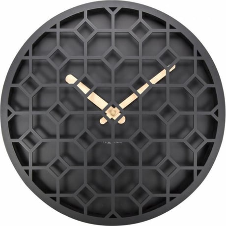 NEXTIME◆NEXT 3215ZW◆ディスクリート・壁掛け時計(黒)◆Ø 36cm◆NeXtime Wanduhr "DISCRETE"