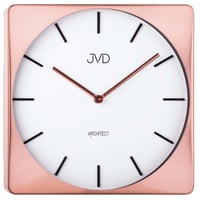 JVD◆JVD HC10.3◆モダンデザインクロック壁掛け時計◆ローズゴールド◆チェコ共和国、東欧時計