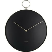 カールソン◆KARLSSON KA5765BK◆「HOOK」 掛け時計(黒)◆34㎝◆アン・リーク