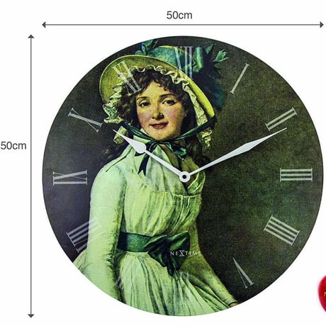 NEXTIME◆NEXT  3186◆"Mrs SERIZY"セリジー夫人の肖像 掛け時計◆50 cm◆ジャック・ルイ・ダビッド