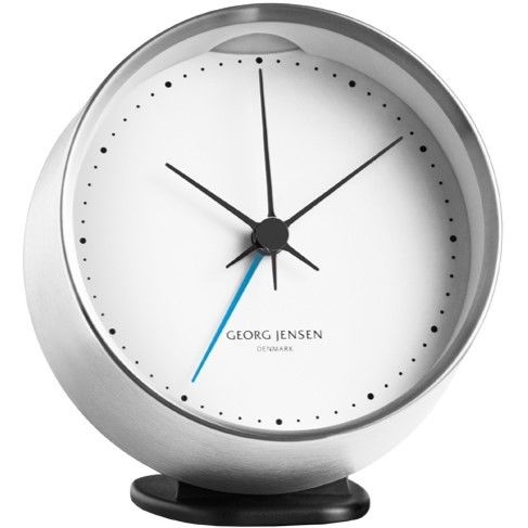 ジョージ・ジェンセン◆Georg Jensen◆HK 置き時計 (アラーム、ステンレス)◆ヘニングコッペル、北欧