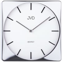 JVD◆JVD HC10.1◆モダンデザインクロック壁掛け時計◆ホワイト◆チェコ共和国、東欧時計