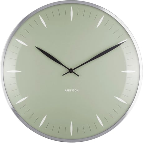 カールソン◆Karlsson KA5761GR◆リーフガラス壁掛け時計◆Ø40cm◆Boxtel＆Buijs