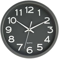 JVD◆HX2413.2◆シンプルウォールクロック 壁掛け時計 (ダークグレー)◆チェコ共和国、東欧時計