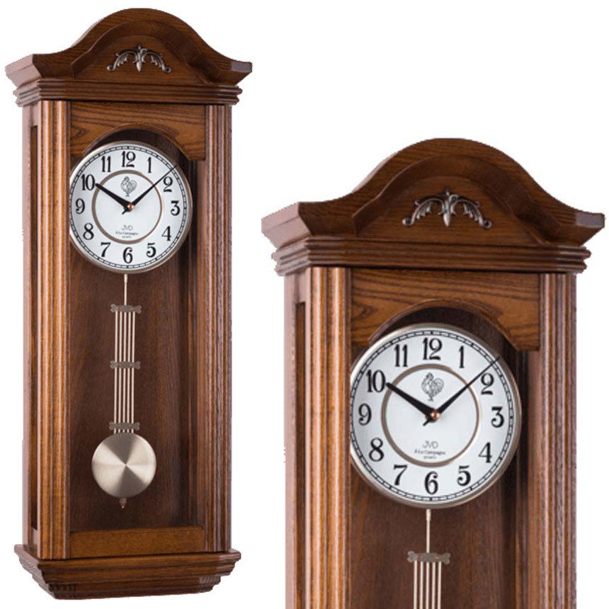 JVD◇N9360.2◇古典的な壁掛け時計、振り子時計◇ミディアムブラウン