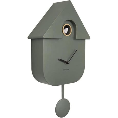 カールソン◆Karlsson KA5768GR◆カッコウ時計・鳩時計・壁掛け時計◆グレー◆Cuckoo House Clock