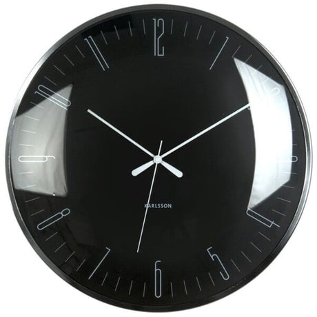 カールソン◆KARLSSON  KA5754BK◆ドーム型 掛け時計(黒)◆Dragonfly Wall Clock