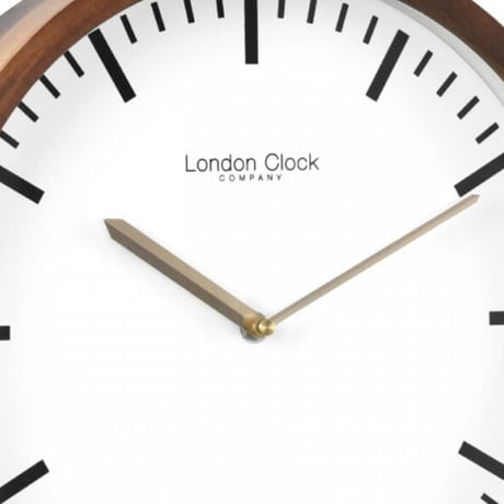 ロンドンクロック◆LONDON CLOCK 01235◆ウォールナット仕上げ木製ケース壁掛け時計◆クォーツムーブメント