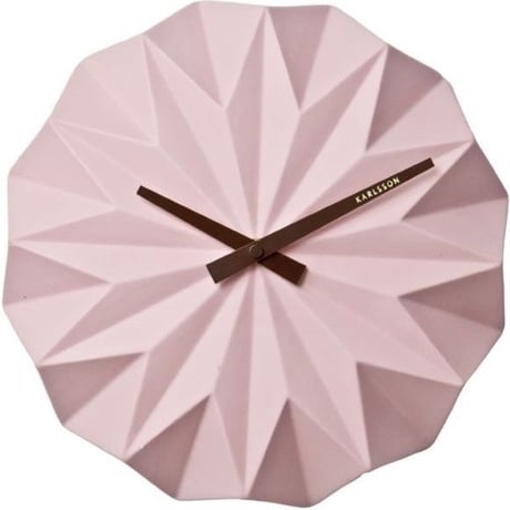 カールソン◆KARLSSON KA5531PI◆折り紙ウォーロック(ピンク)◆Origami Wall Clock