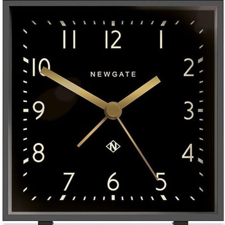 ニューゲート◆Newgate CUBI408GGY◆ 立方体 目覚まし時計 (黒)◆Cubic Gravity
