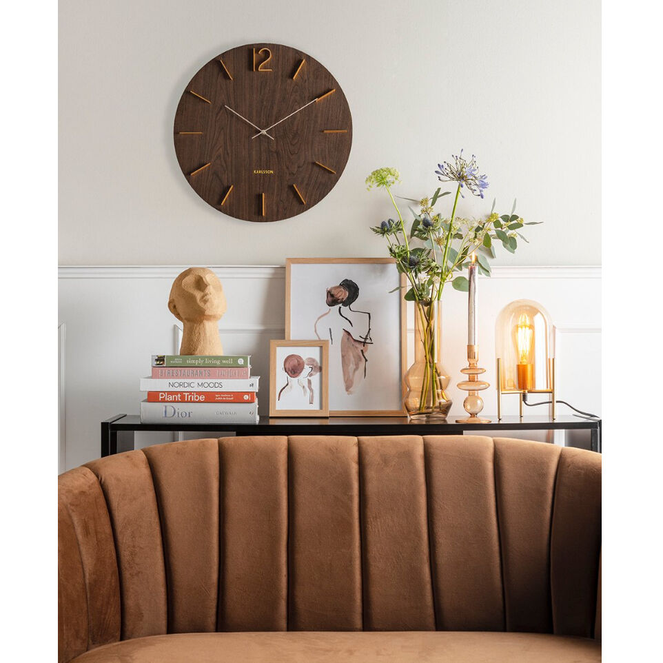 カールソン◇Karlsson KA5697DW◇MEEK/ミーク壁掛け時計(50cm)◇ダーク