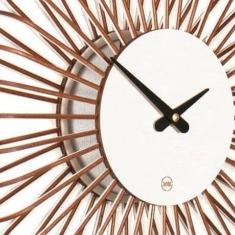 FARBFLUT DESIGN◆CIRCULO サーキュロS◆デザイナーの壁掛け時計◆33 cm◆ホワイト