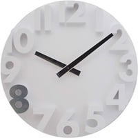 JVD◆HC16.3◆ウォールクロック、壁掛け時計◆ホワイト◆チェコ共和国、東欧時計