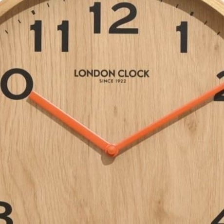 ロンドンクロック◆LONDON CLOCK  1229◆ユニークな壁掛け時計(ウッドブラウン)◆UNIQUE WALL CLOCK - WOOD BROWN