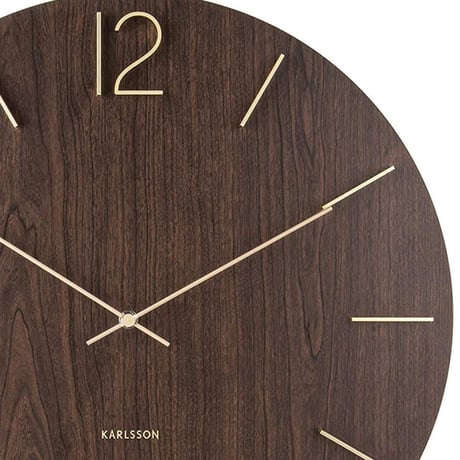 カールソン◆Karlsson KA5697DW◆MEEK/ミーク壁掛け時計(50cm)◆ダークウッド