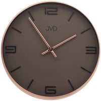 JVD◆HC19.1◆シンプルウォールクロック壁掛け時計◆褐色◆チェコ共和国、東欧時計
