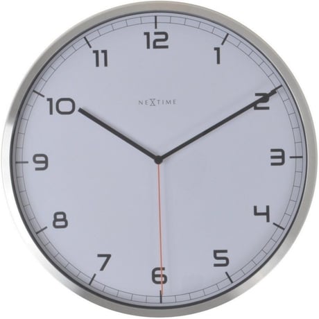 NEXTIME◆NEXT 3080wi◆「Company Arabic」壁掛け時計(白)◆35 cm◆サイレントクォーツ