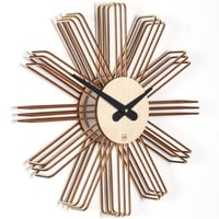 FARBFLUT DESIGN◆ESTRELLA エストレラ◆デザイナーの壁掛け時計◆35 cm◆ナチュラルバーチ