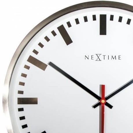 NEXTIME◆NEXT 3127ST◆"SUPER STATION"ステーション 壁掛け時計(白)◆55 cm◆サイレントクォーツ
