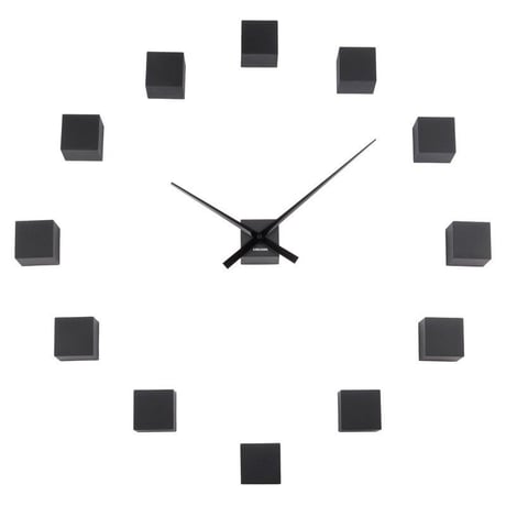 カールソン◆KARLSSON  KA5698BK◆キュービッククロック(ブラック)◆DIY Cubic Wall Clock