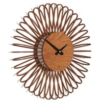 FARBFLUT DESIGN◆CIRCULO サーキュロS◆デザイナーの壁掛け時計◆33 cm◆コニャック