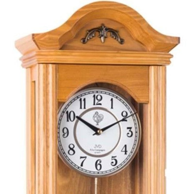 JVD◇N9360.1◇古典的な壁掛け時計、振り子時計◇オークライト◇チェコ