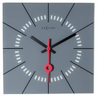 NEXTIME◆NEXT 8636GS◆Stazione・壁掛け時計(グレー)◆35 x 35 x 3.3cm◆エヴァルト・ウィンケルバウアー