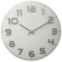 NEXTIME◆NEXT  3105WI◆クラッシィラージ壁掛け時計(白)◆ø50 cm x 3,5 cm◆Classy Large