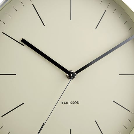 カールソン◆KARLSSON KA5732OG◆「ミニマル」掛け時計(緑)◆27.5cm◆アルマンドブリーベルド