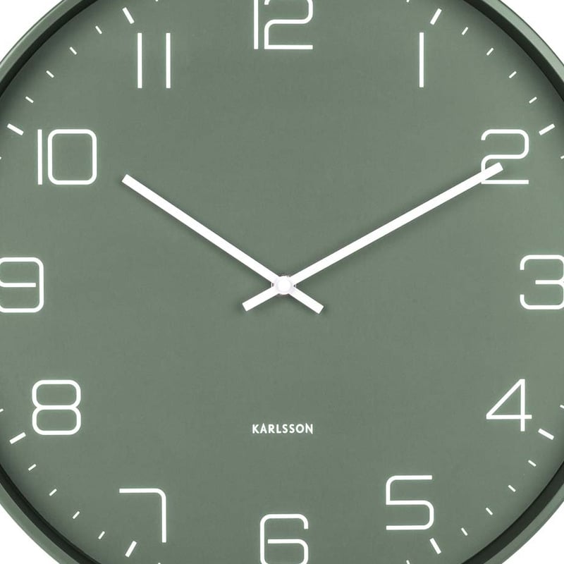 カールソン◇KARLSSON KA5751GR◇モダン掛け時計(グリーン)◇ミネラル