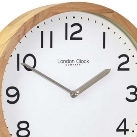 ロンドンクロック◆LONDON CLOCK 01234◆オーク仕上げ木製ケース壁掛け時計◆クォーツムーブメント