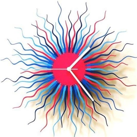 メデューサクロック◆ARD001.12.104◆デザイン掛け時計 (ブルー系)◆Medusa Wall Clock
