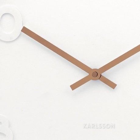 カールソン◆KARLSSON KA5587◆ミスターホワイト 掛け時計(51cm)◆Mr White Numbers Wall Clock