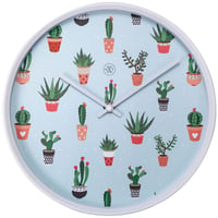 NEXTIME◆NEXT  7348◆ネクスタイム サボテン掛け時計◆Ø30cm◆CACTUS