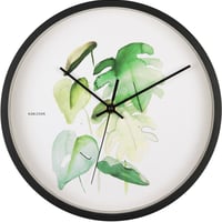 カールソン◆KARLSSON KA5883◆ボタニカル モンステラ掛け時計◆ホワイト◆直径26cm