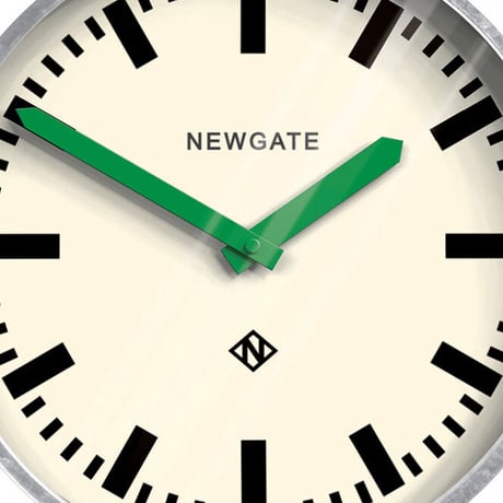 ニューゲート◆Newgate LUGG667GALVG◆緑の針の掛け時計 (30㎝)◆The Luggage Galvanised Wall Clock