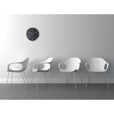 NEXTIME◆NEXT 3080zw◆「Company Arabic」壁掛け時計(黒)◆35 cm◆サイレントクォーツ