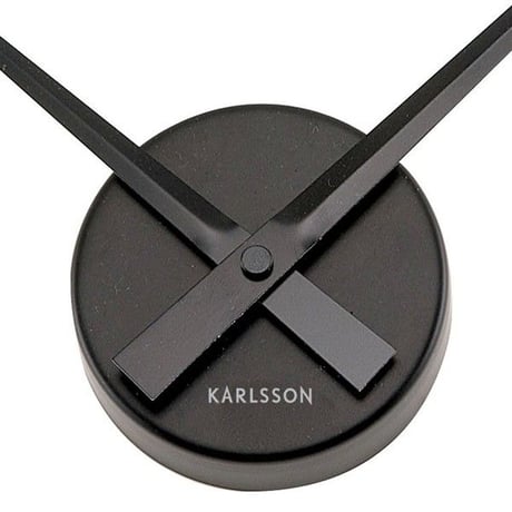 カールソン◆KARLSSON  KA4348BK◆ロングハンズクロック(44cm)◆Little Big Time Clock Mini