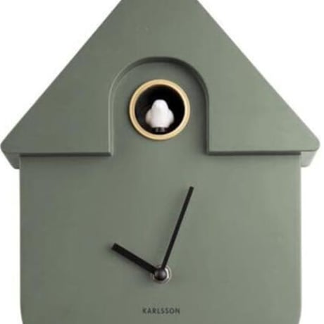 カールソン◆Karlsson KA5768GR◆カッコウ時計・鳩時計・壁掛け時計◆グレー◆Cuckoo House Clock