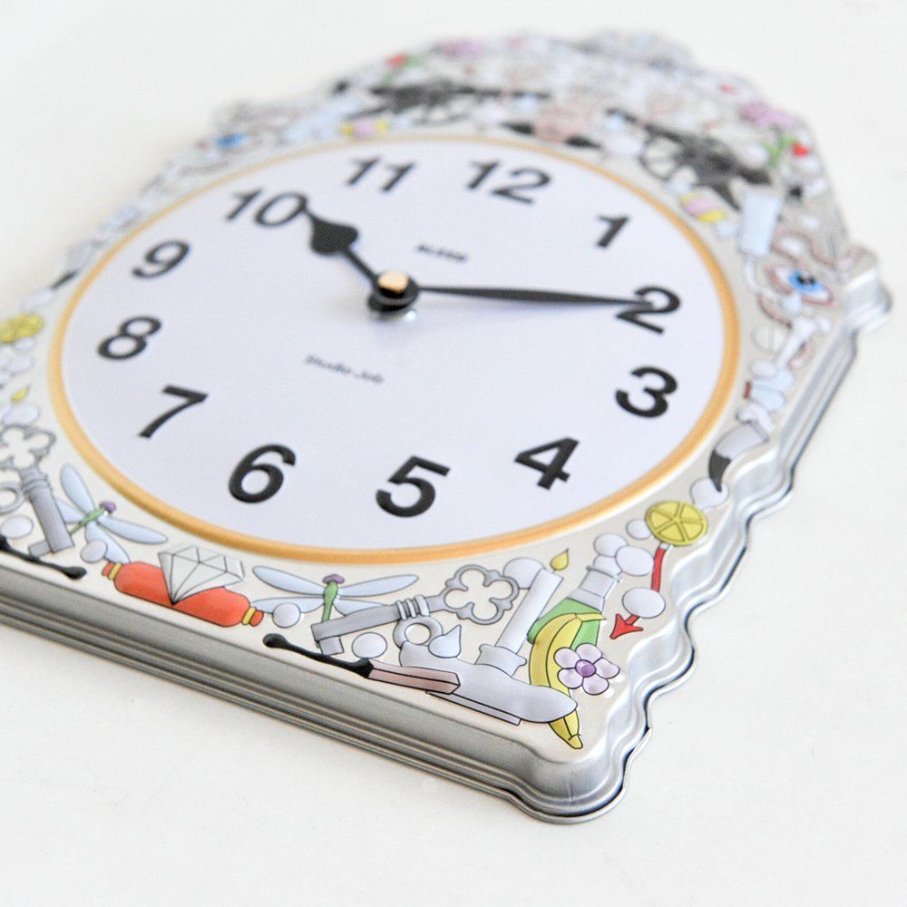 アレッシィ◇ALESSI SJ01 ◇コムトワーズクロック、 アナログ 掛け時計