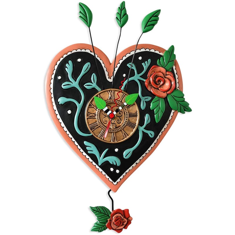 アレン デザイン スタジオ◇P2054◇ハートと薔薇/掛け時計◇ALLEN